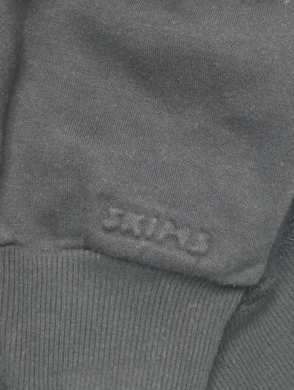 Skims Cotton Fleece Classic Crewneck Sweatshirt Top Onyx Black XLarge NWT - Picture 4 of 5
